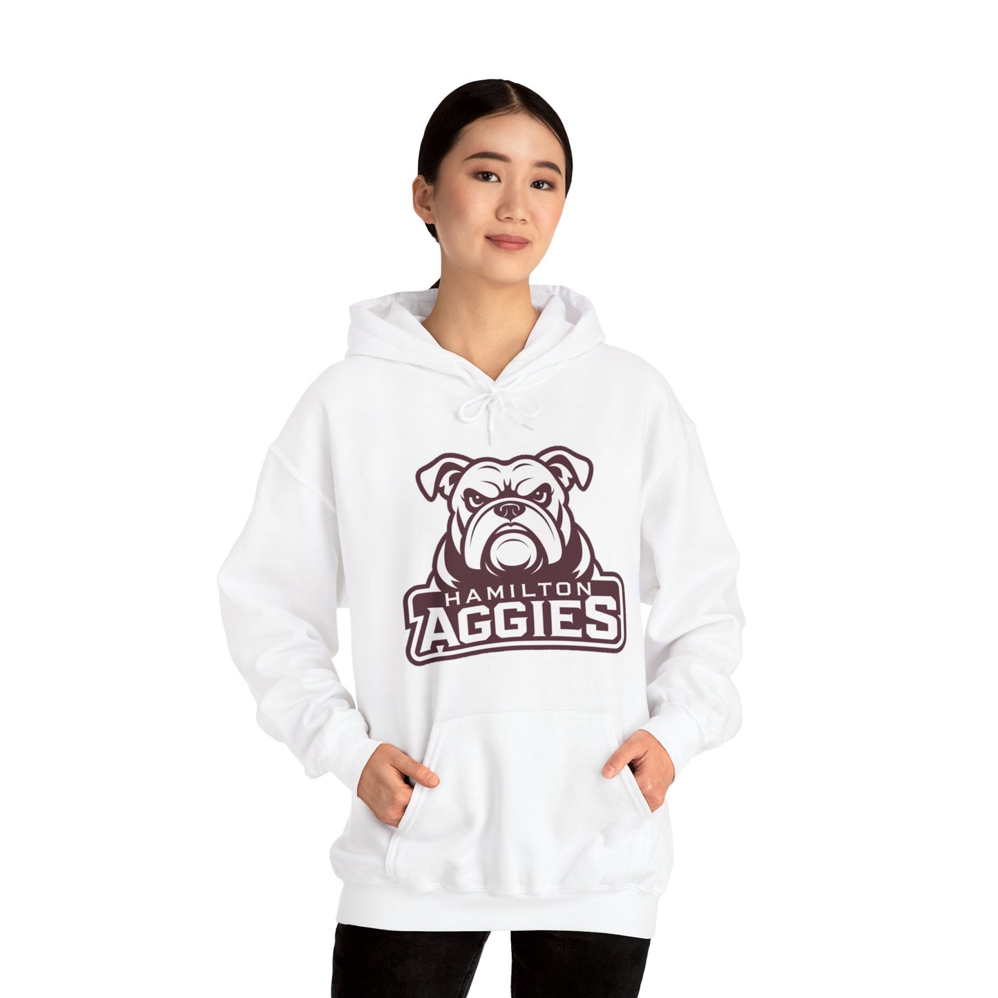 Adult Hoodie Sweatshirt \ Hamilton Aggies \ HA4