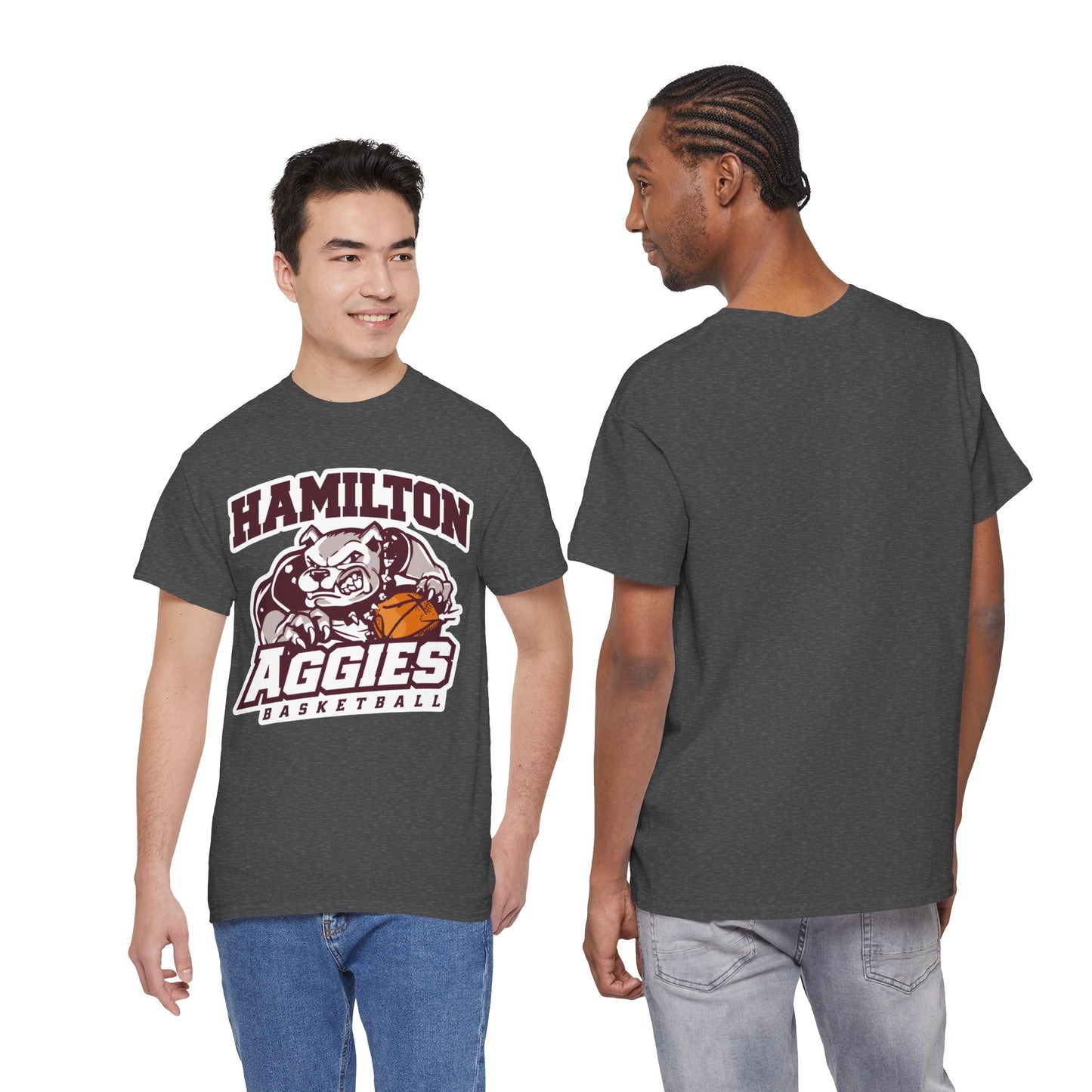 Adult Tee \ Hamilton Aggies Basketball \ HABK1
