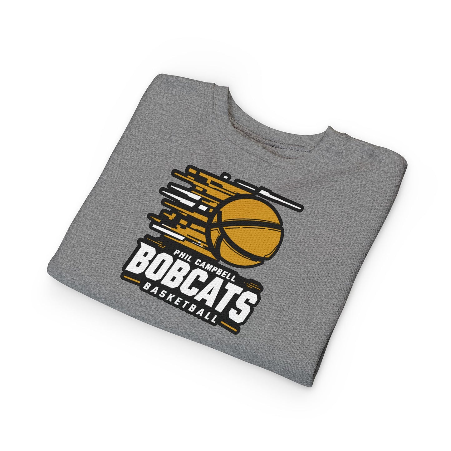 Toddler Crewneck Sweatshirt \ Phil Campbell Bobcats Basketball \ PCBBK2