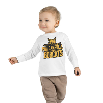 Toddler Long Sleeve Tee \ Phil Campbell Bobcats \ PCB2