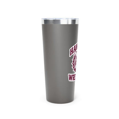 22oz Copper Insulated Tumbler \ Hamilton Aggies Wrestling \ HAW2