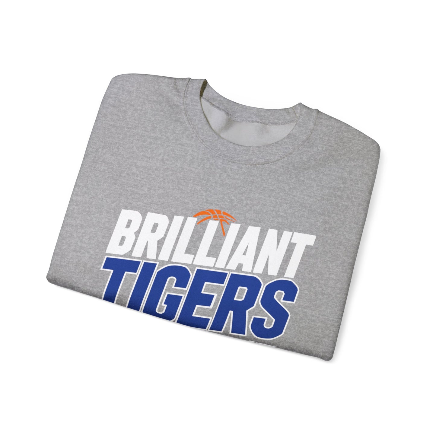 Adult Crewneck Sweatshirt \ Brilliant Tigers Basketball \ BTBK1