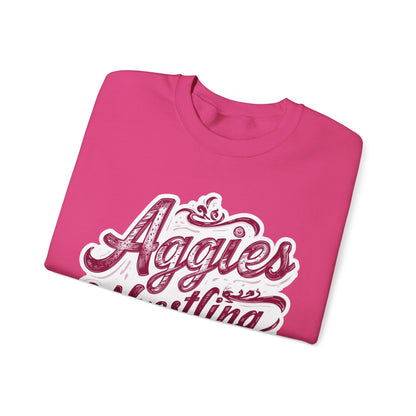 Adult Crewneck Sweatshirt \ Hamilton Aggies Wrestling \ HAWG2