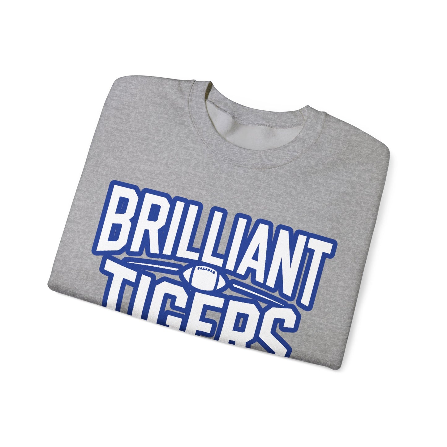 Adult Crewneck Sweatshirt \ Brilliant Tigers Football \ BTF1