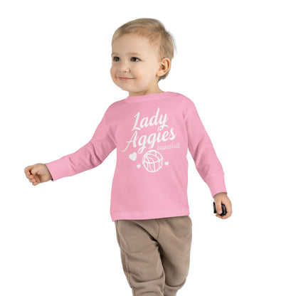 Toddler Long Sleeve Tee \ Hamilton Aggies Basketball \ HABBG2