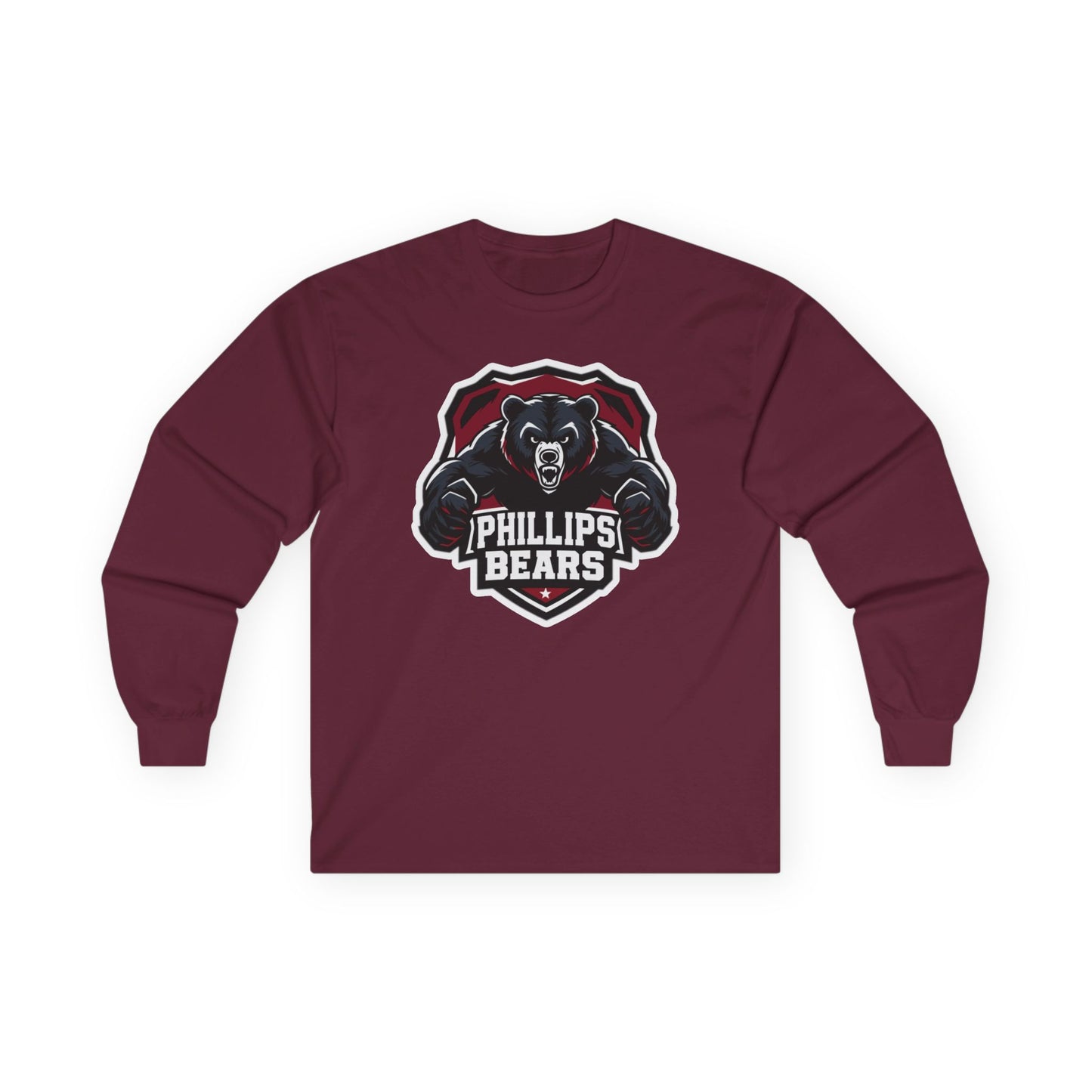 Adult Long Sleeve Tee \ \ Phillips Bears \ PB2