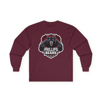 Adult Long Sleeve Tee \ \ Phillips Bears \ PB2