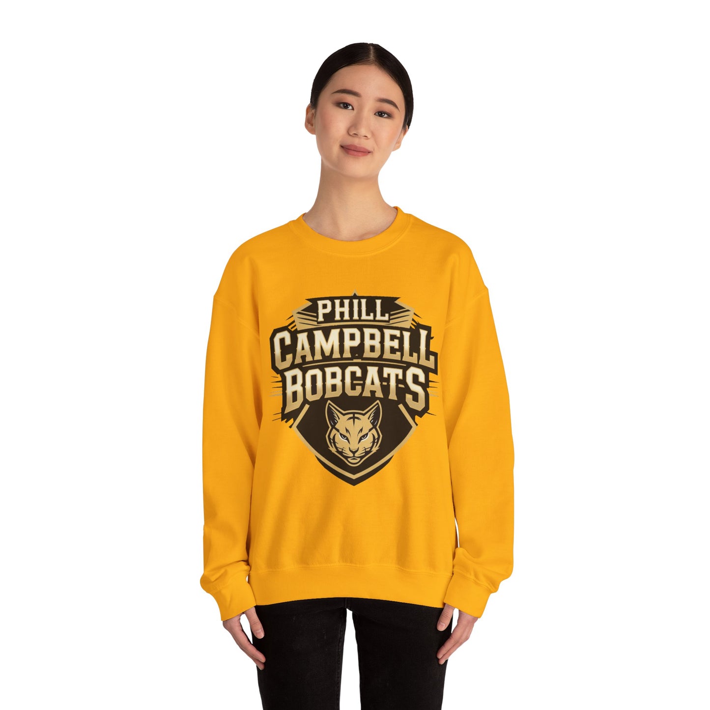 Adult Crewneck Sweatshirt \ Phill Campbell Bobcats \ PCB1