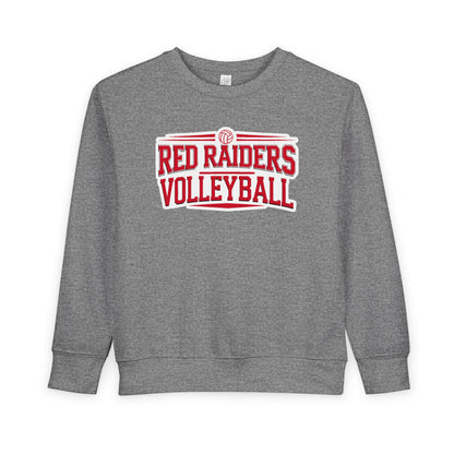 Toddler Crewneck Sweatshirt \ Marion County Red Raiders Volleyball \ MCV2