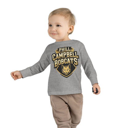 Toddler Long Sleeve Tee \ Phill Campbell Bobcats \ PCB1