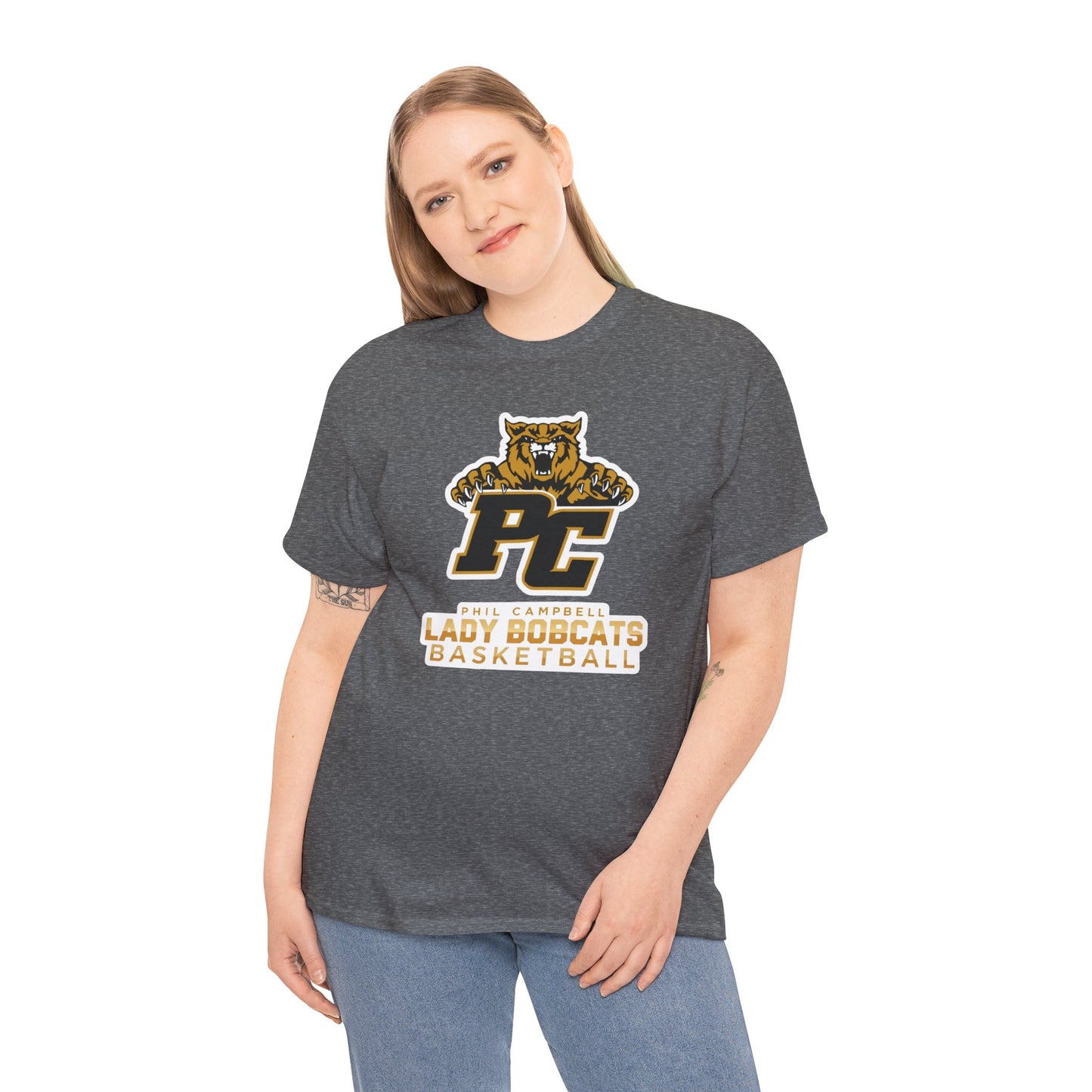 Adult Tee \ Phil Campbell Bobcats Basketball \ PCBBKG1