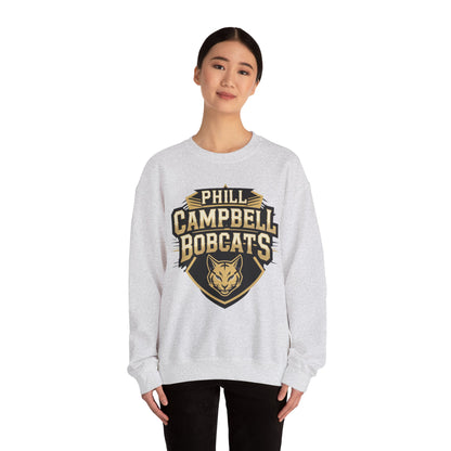 Adult Crewneck Sweatshirt \ Phill Campbell Bobcats \ PCB1