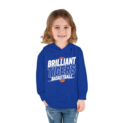 Toddler Hoodie Sweatshirt \ Brilliant Tigers Basketball \ BTBK1
