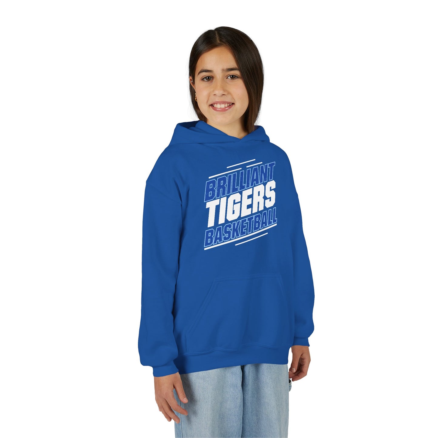 Youth Hoodie Sweatshirt \ Brilliant Tigers Basketball \ BTBK2