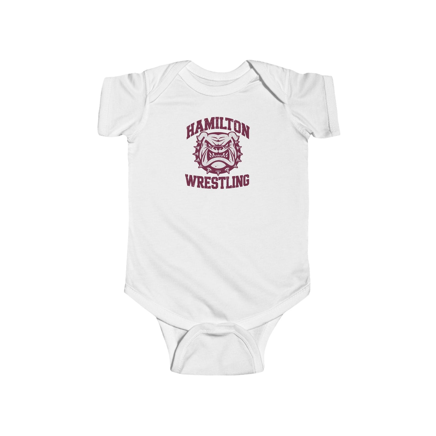 Short Sleeve Baby Bodysuit \ Hamilton Aggies Wrestling \ HAW2