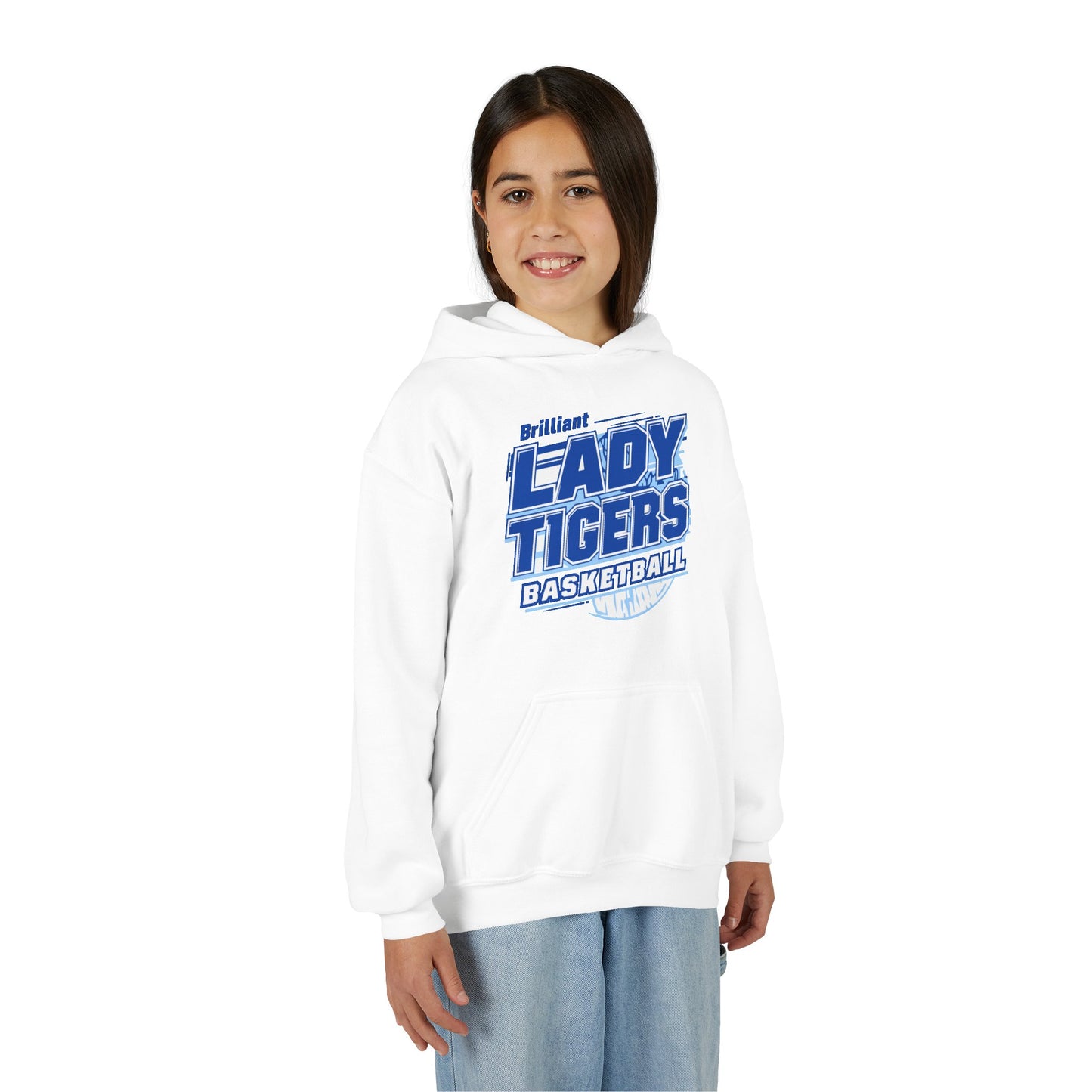 Youth Hoodie Sweatshirt \ Brilliant Tigers Basketball \ BTBKG2