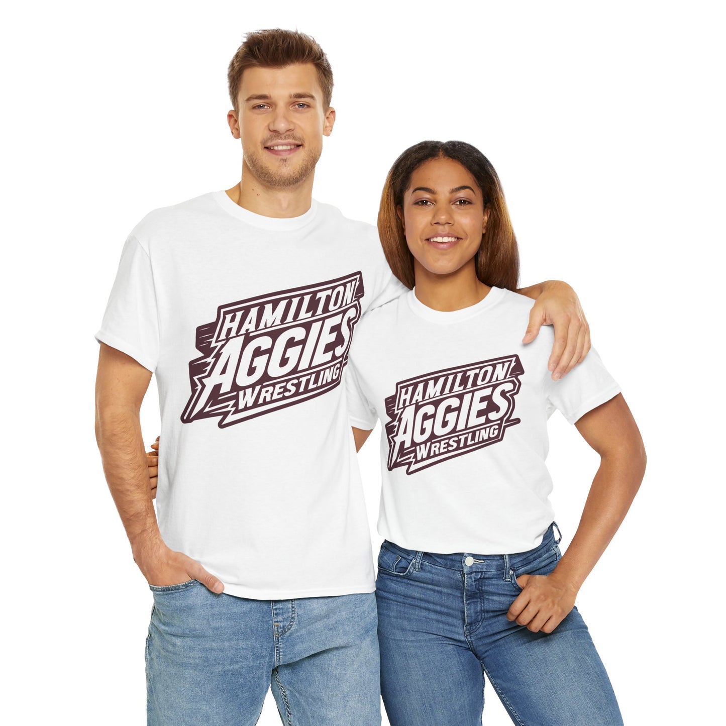 Adult Tee \ Hamilton Aggies Wrestling \ HAW1
