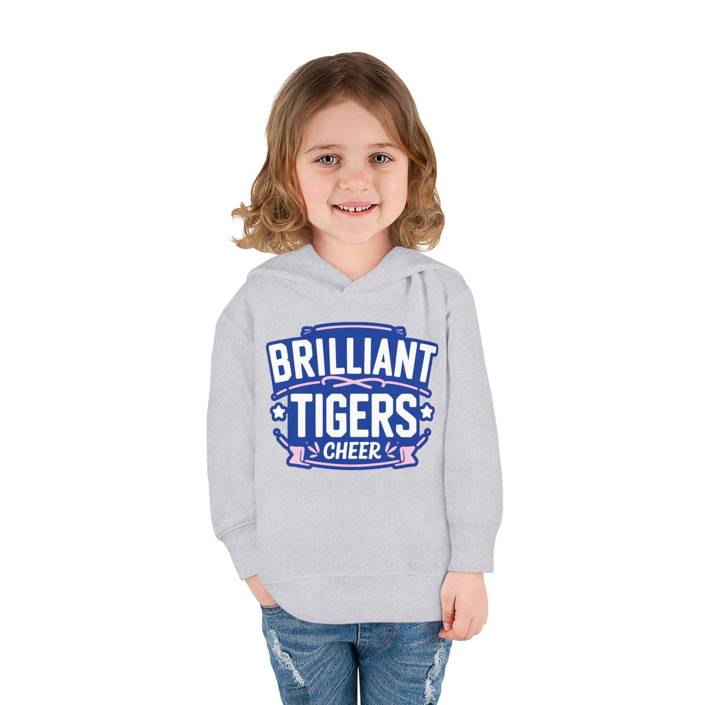 Toddler Hoodie Sweatshirt \ Brilliant Tigers Cheer \ BTC2