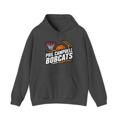 Adult Hoodie Sweatshirt \ Phil Campbell Bobcats Basketball \ PCBBK1