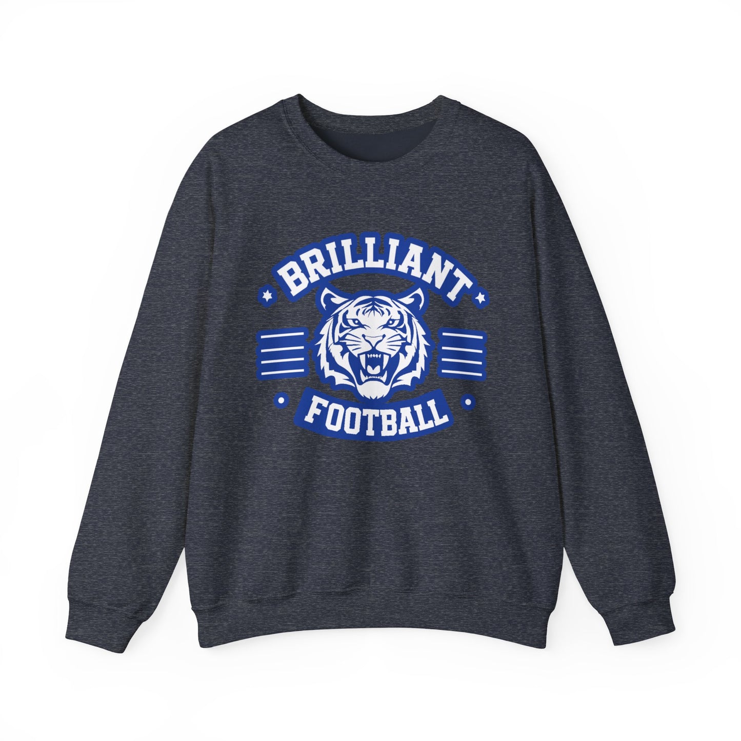 Adult Crewneck Sweatshirt \ Brilliant Tigers Football \ BTF2