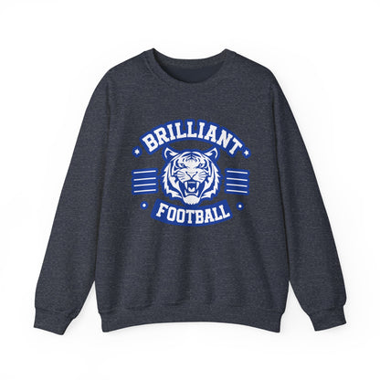 Adult Crewneck Sweatshirt \ Brilliant Tigers Football \ BTF2