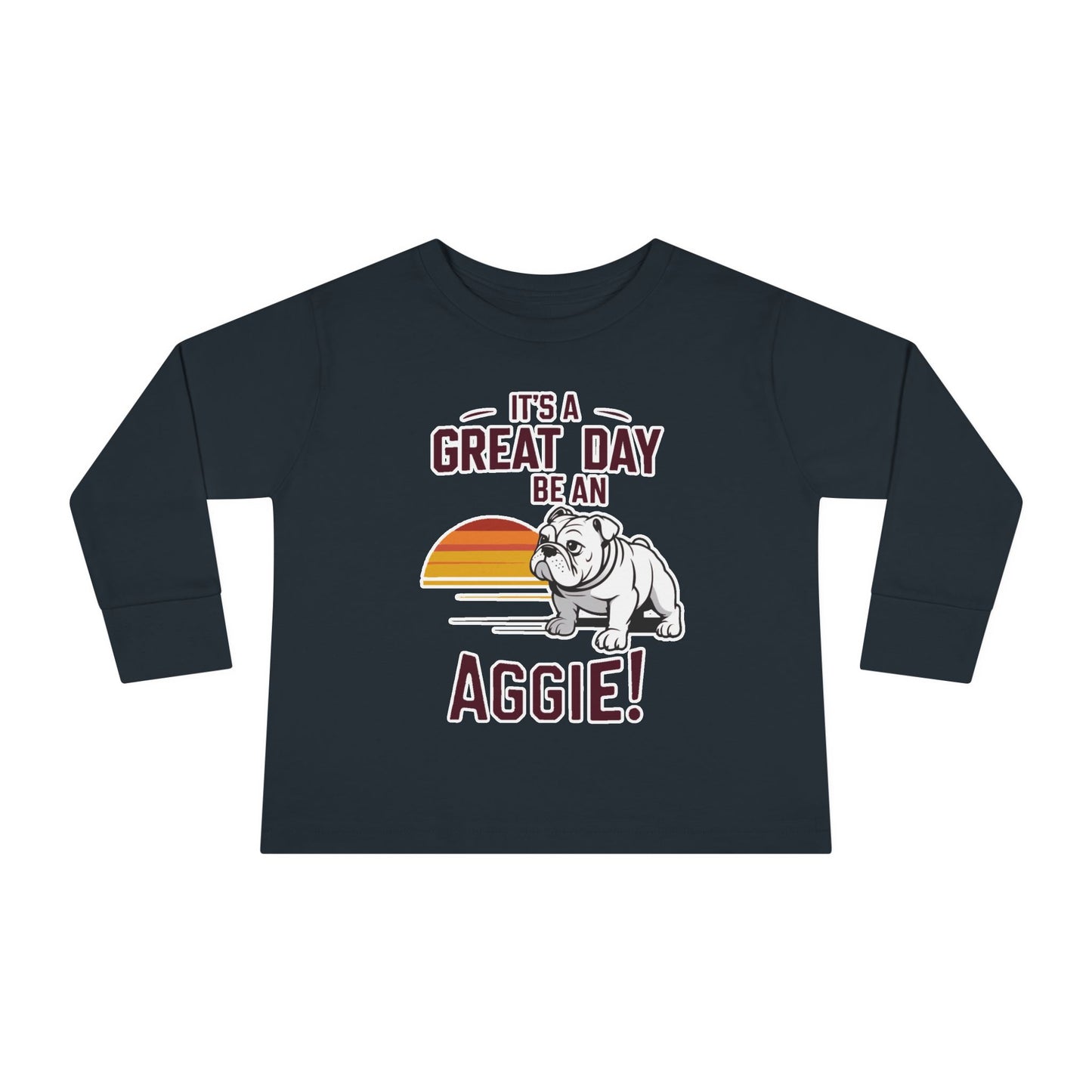Toddler Long Sleeve Tee \ It's a Great Day to be an Aggie! \ GDA3