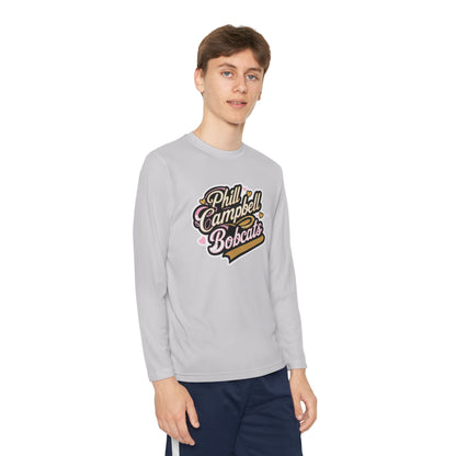 Youth Long Sleeve Tee \ Phill Campbell Bobcats \ PCBG1