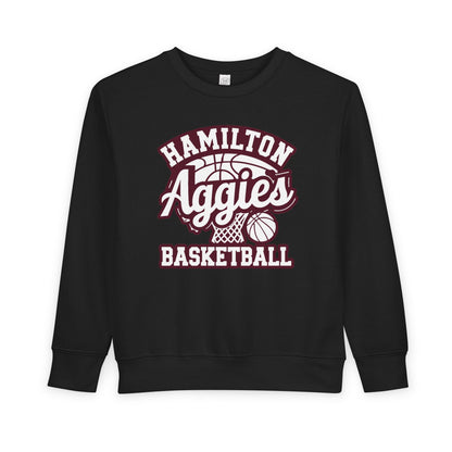 Toddler Crewneck Sweatshirt \ Hamilton Aggies Basketball \ HABBG1