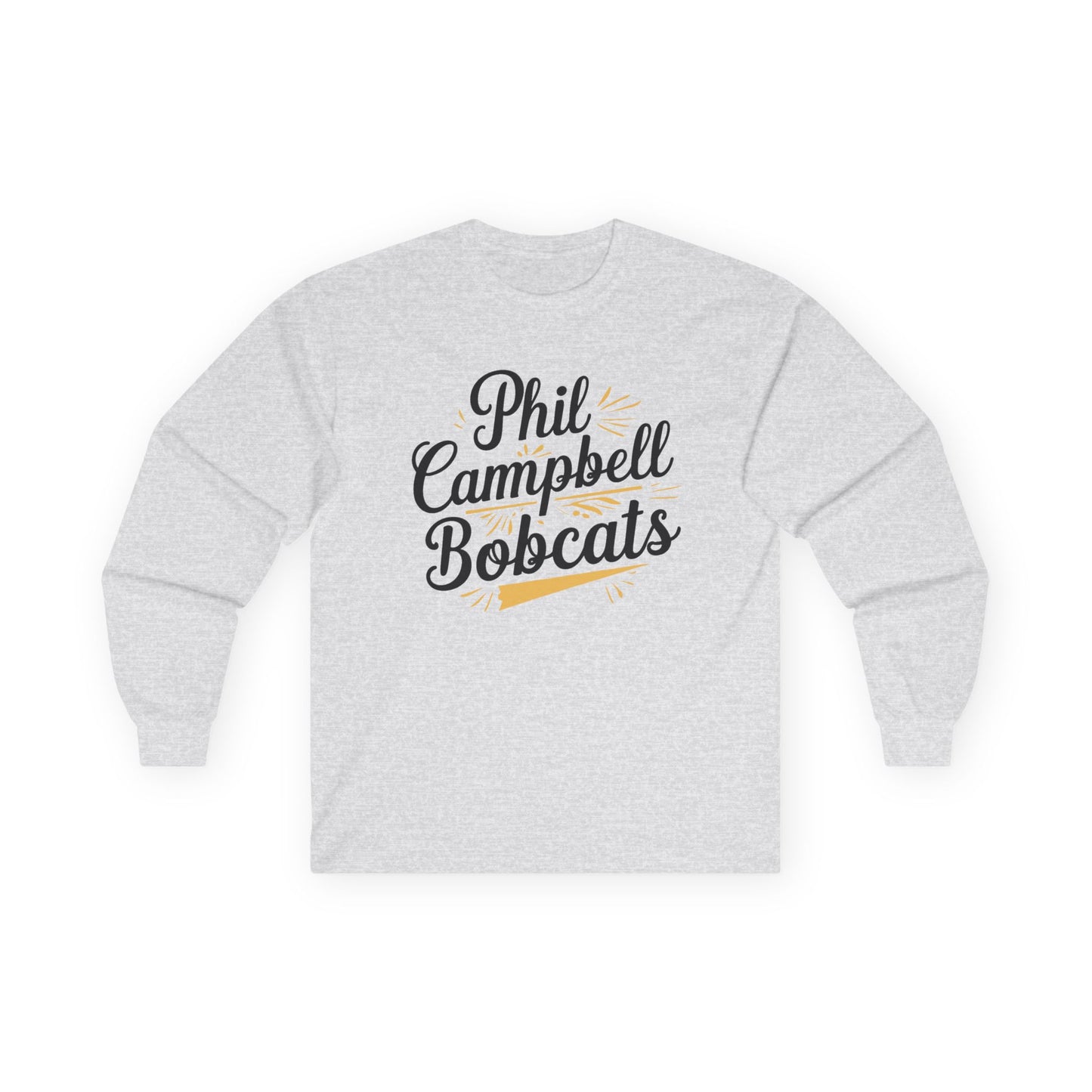 Adult Long Sleeve Tee \ Phil Campbell Bobcats \ PCBG2