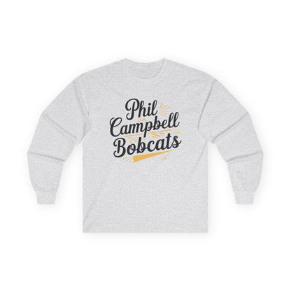 Adult Long Sleeve Tee \ Phil Campbell Bobcats \ PCBG2