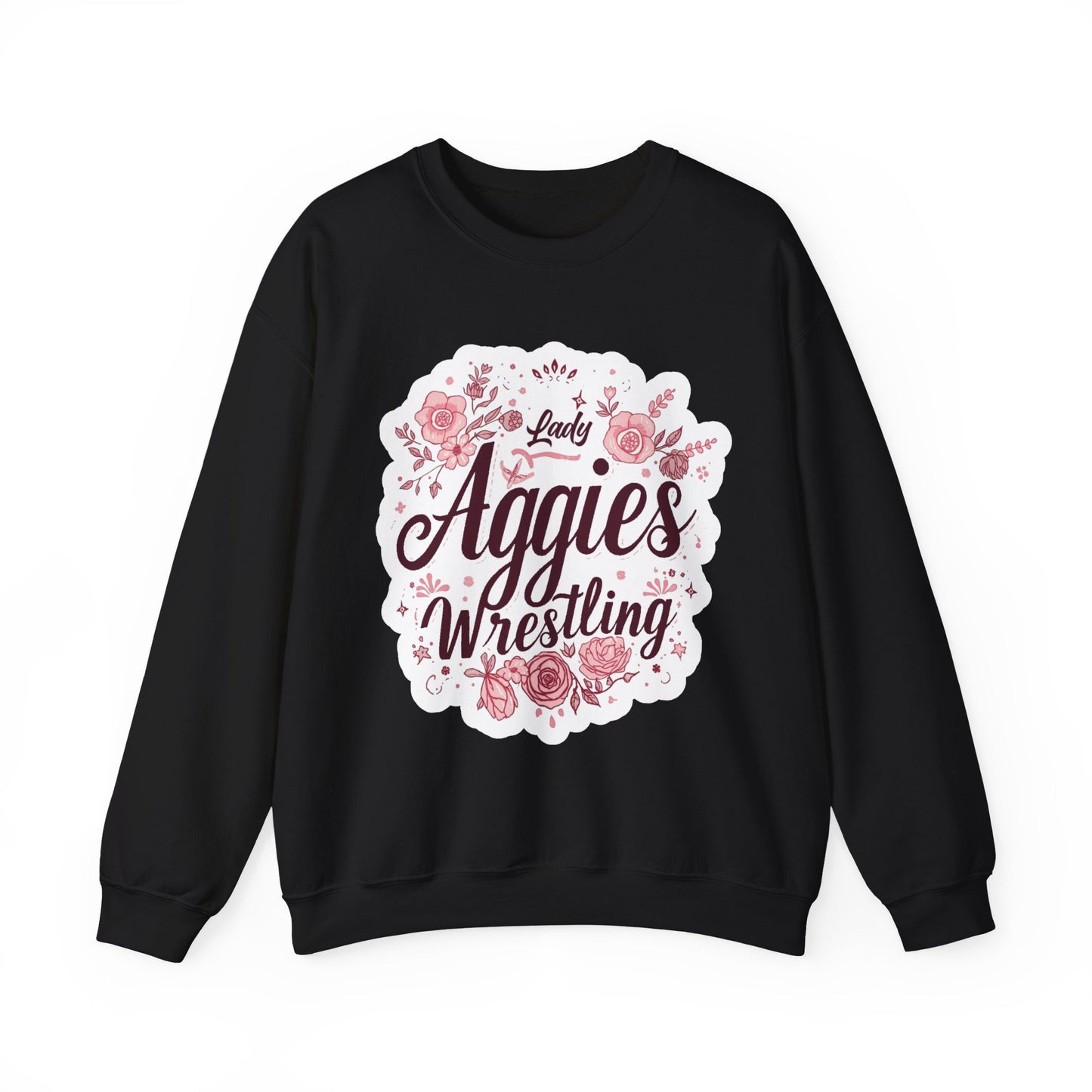 Adult Crewneck Sweatshirt \ Hamilton Aggies Wrestling \ HAWG1