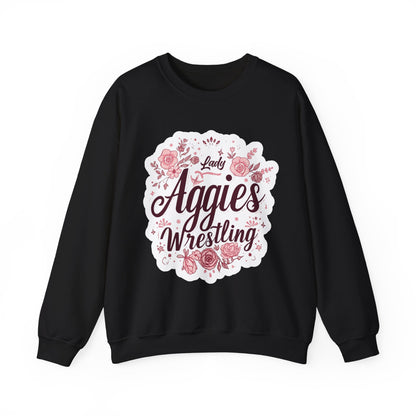 Adult Crewneck Sweatshirt \ Hamilton Aggies Wrestling \ HAWG1