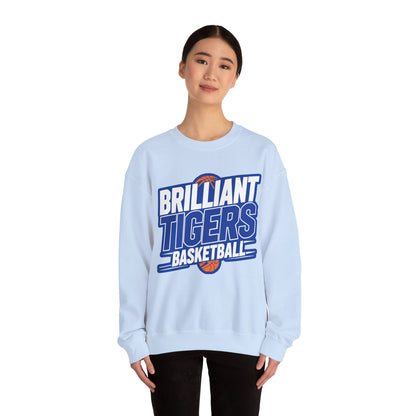 Adult Crewneck Sweatshirt \ Brilliant Tigers Basketball \ BTBK1
