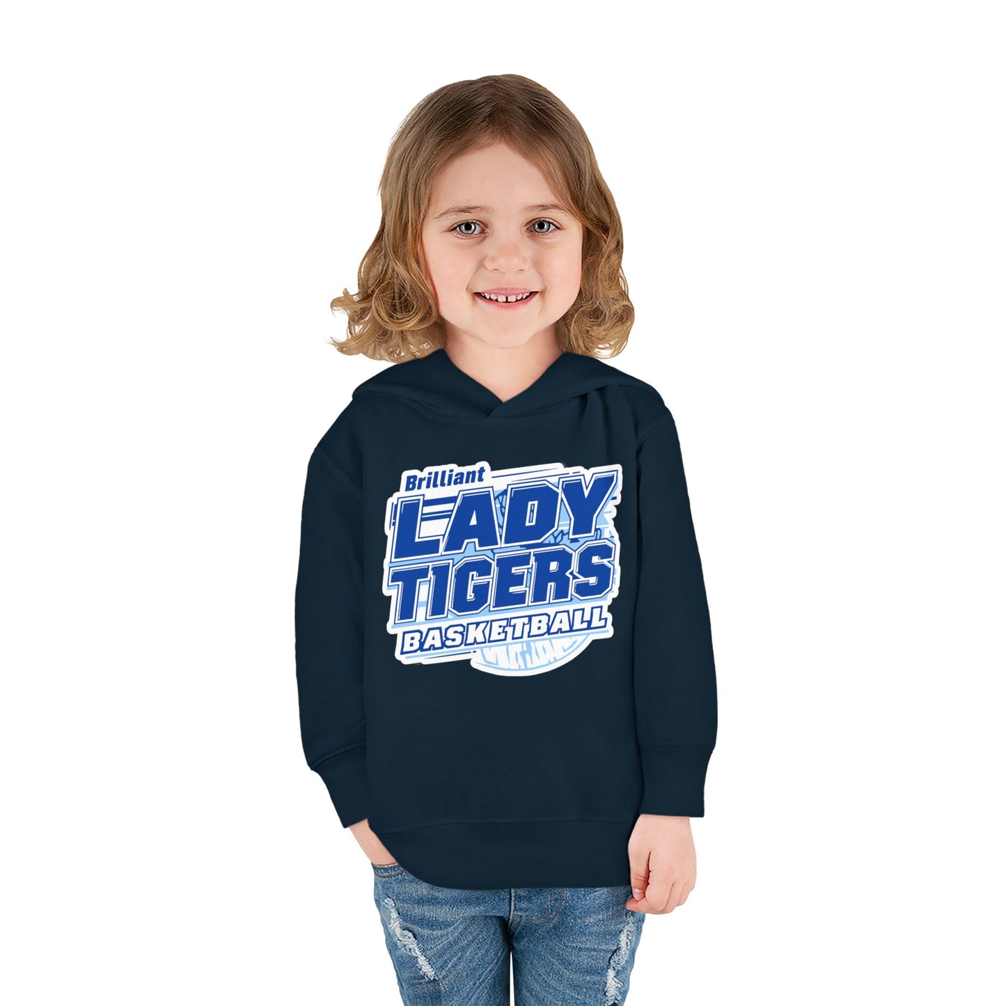 Toddler Hoodie Sweatshirt \ Brilliant Tigers Basketball \ BTBKG2