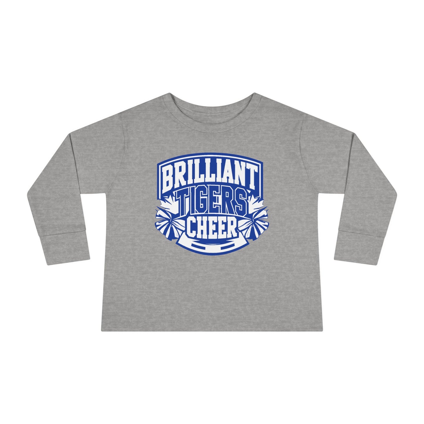 Toddler Long Sleeve Tee \ Brilliant Tigers Cheer \ BTC1