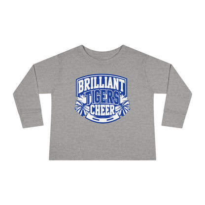 Toddler Long Sleeve Tee \ Brilliant Tigers Cheer \ BTC1