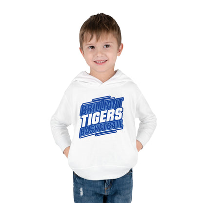 Toddler Hoodie Sweatshirt \ Brilliant Tigers Basketball \ BTBK2
