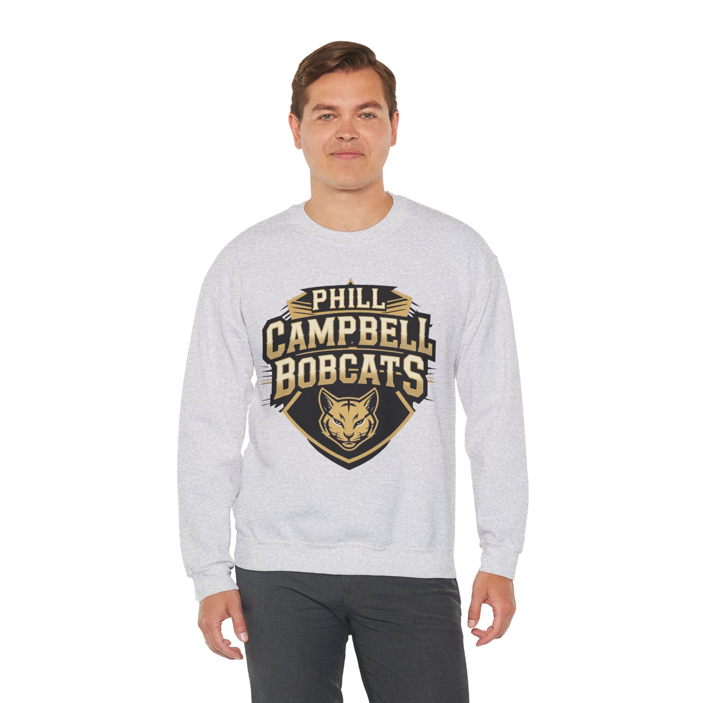 Adult Crewneck Sweatshirt \ Phill Campbell Bobcats \ PCB1