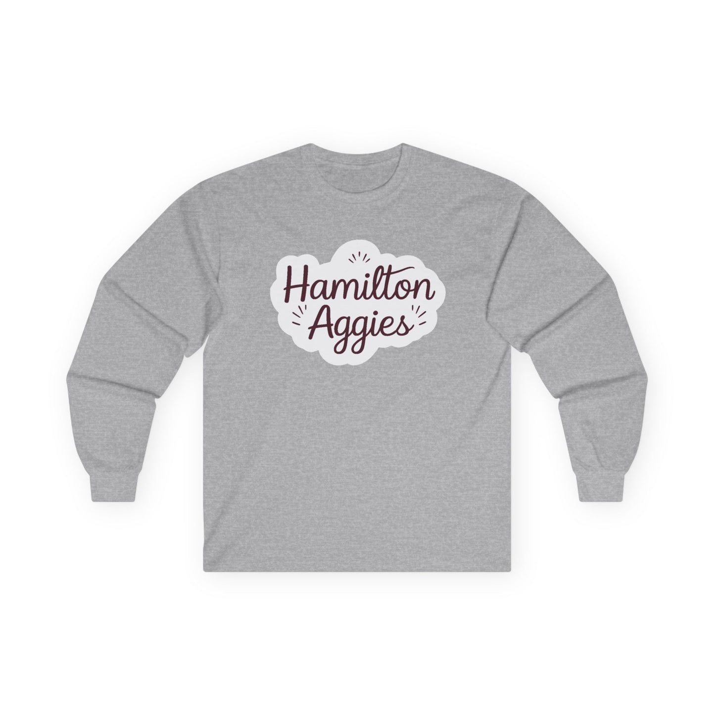 Adult Long Sleeve Tee \ Hamilton Aggies \ HAG1