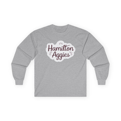 Adult Long Sleeve Tee \ Hamilton Aggies \ HAG1
