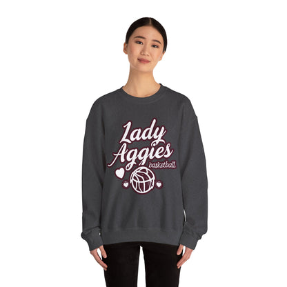 Adult Crewneck Sweatshirt \ Hamilton Aggies Basketball \ HABBG2