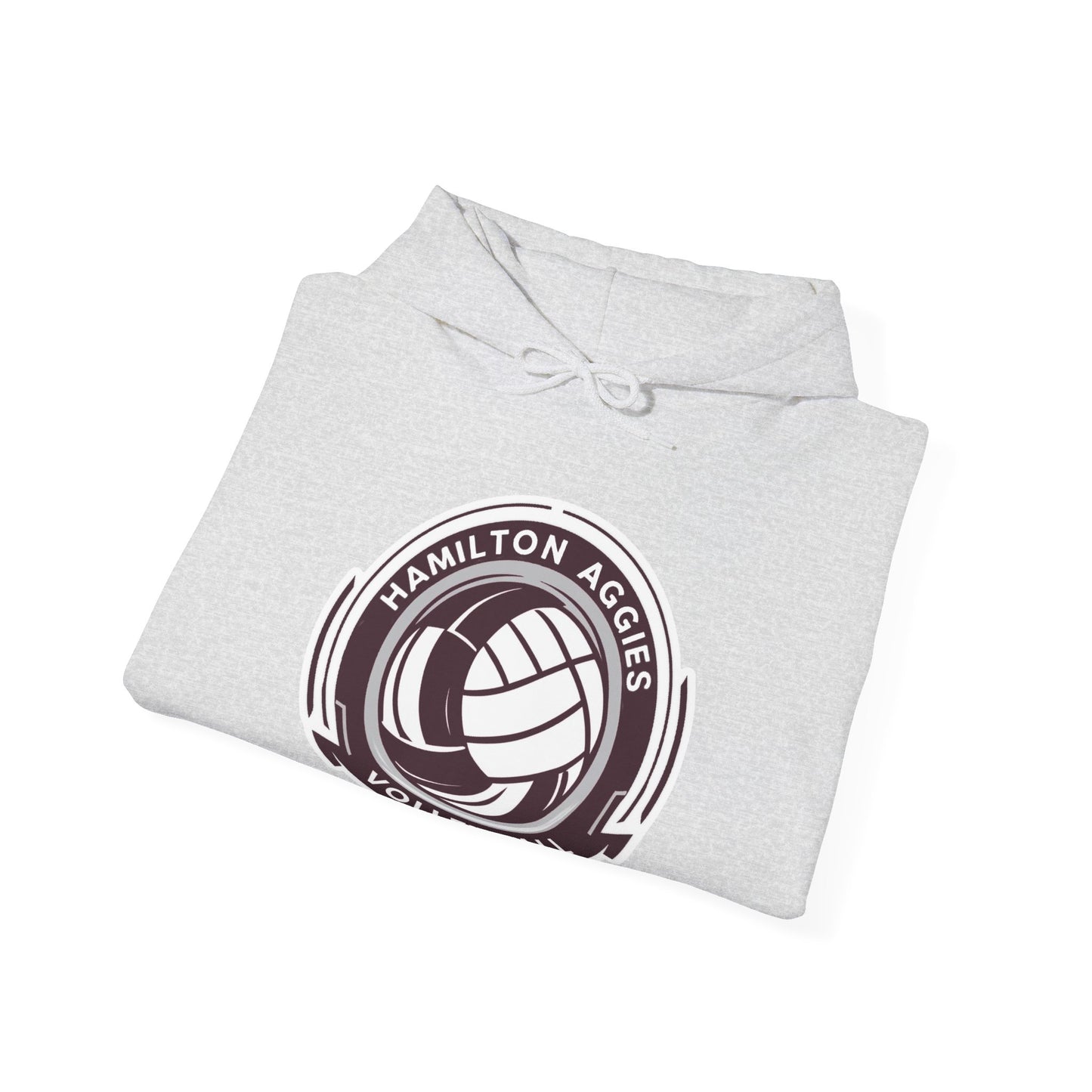 Adult Hoodie Sweatshirt \ Hamilton Aggies Volleyball \ HAV1