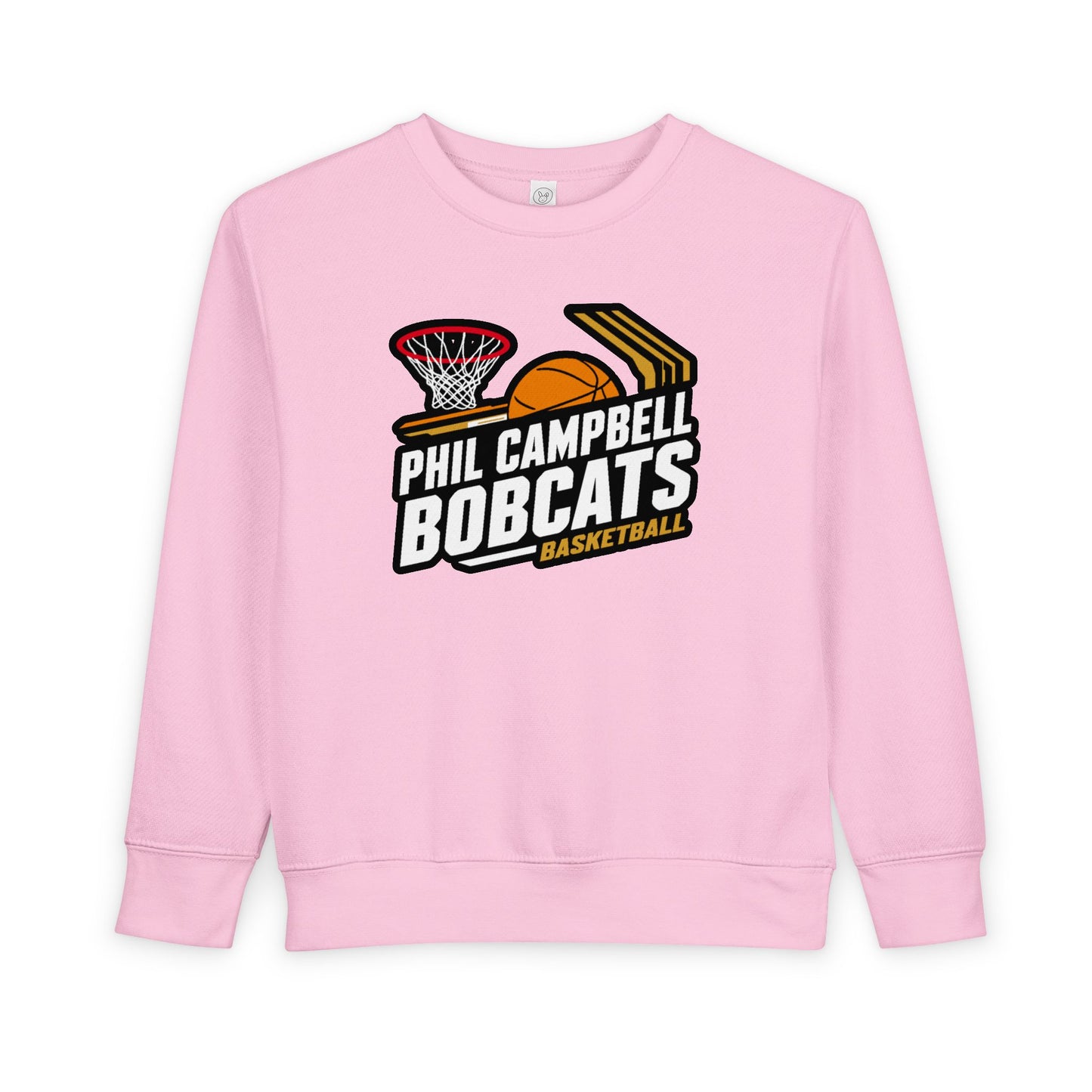 Toddler Crewneck Sweatshirt \ Phil Campbell Bobcats Basketball \ PCBBK1