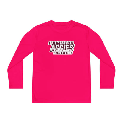 Youth Long Sleeve Tee \ Hamilton Aggies Football \ HAF1