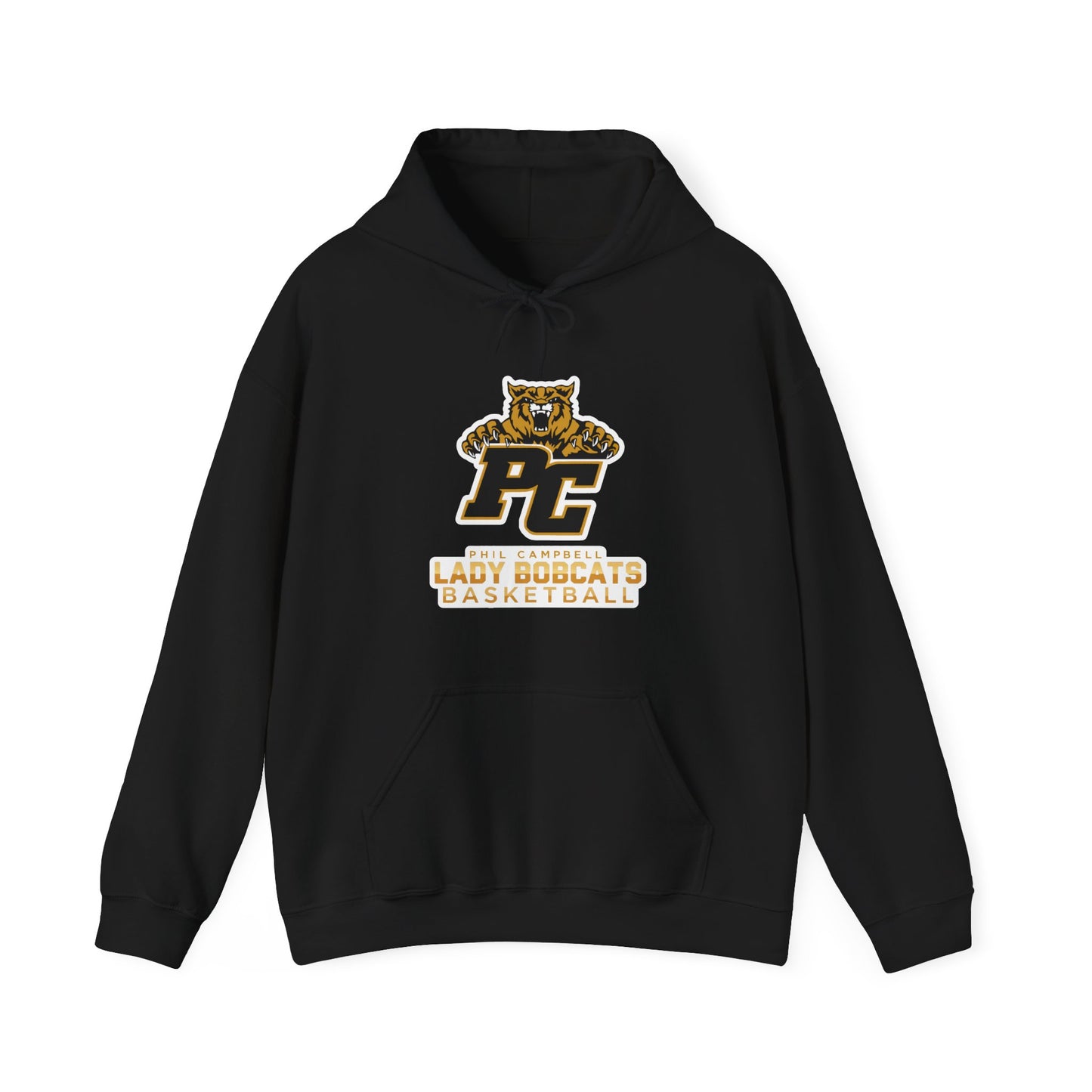 Adult Hoodie Sweatshirt \ Phil Campbell Bobcats Basketball \ PCBBKG1