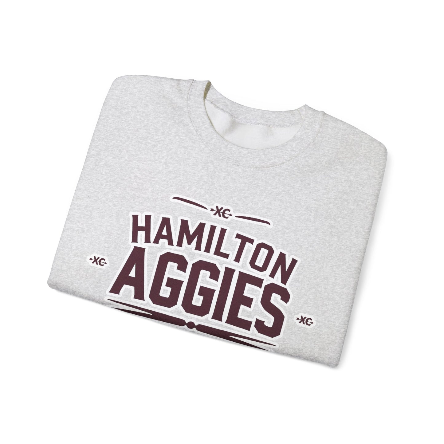 Adult Crewneck Sweatshirt \ Hamilton Aggies Cross-Country \ HCC1