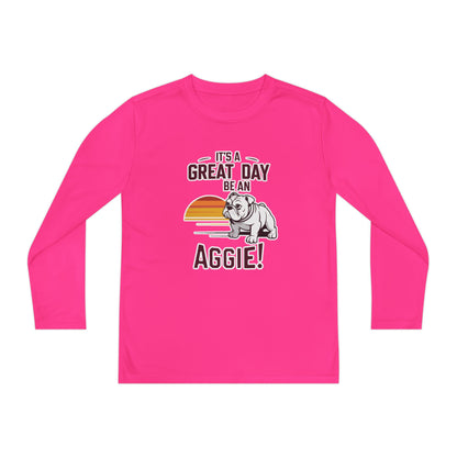 Youth Long Sleeve Tee \ It's a Great Day to be an Aggie! \ GDA3