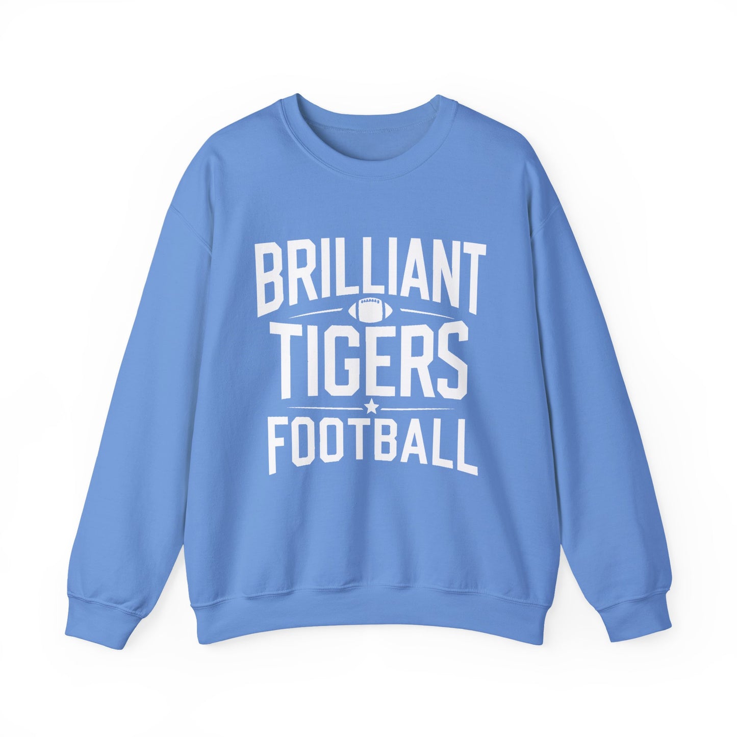 Adult Crewneck Sweatshirt \ Brilliant Tigers Football \ BTF1