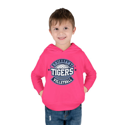 Toddler Hoodie Sweatshirt \ Brilliant Tigers Volleyball \ BTV1