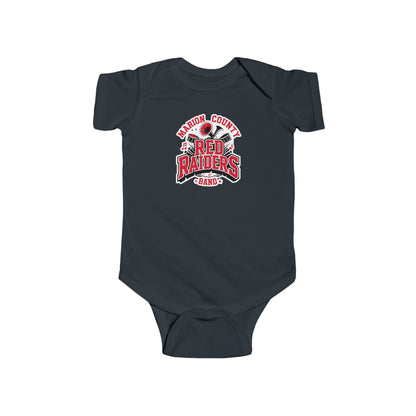 Short Sleeve Baby Bodysuit \ Marion County Red Raiders Band \ MCB2